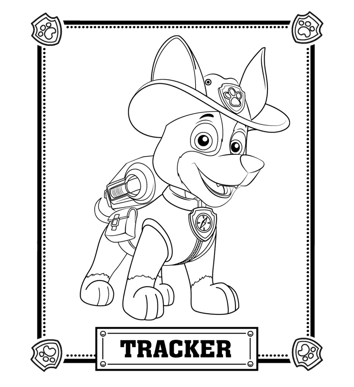 Plansa de colorat cu Paw Patrol 15 7